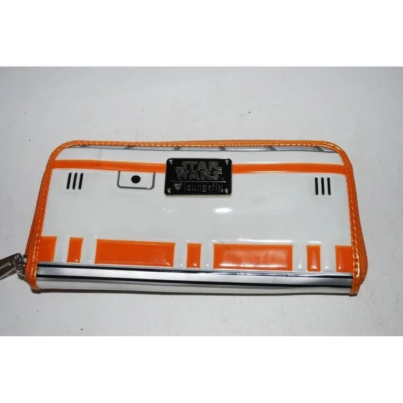 Disney Loungefly Star Wars BB‑8 Zip Around Wallet The Force Awakens Flaw - Picture 3 of 6